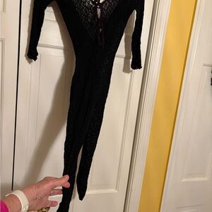 Sexy Black Lace Body Suit